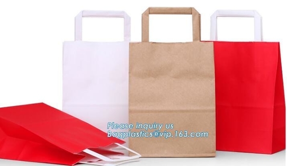 Maakte het luxe Aangepaste Goud Druk van de Embleem de volledige die kleur door 250gsm C1S Art Gift Shopping Paper Bag met Lintboog Han wordt gemaakt in reliëf