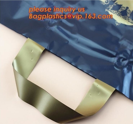 de milieuvriendelijke plastic LDPE HDPE zachte zak van het lijnhandvat, Zacht Lijnhandvat doet/Hoog - het handvat plastic bedelaars van de kwaliteits witte zachte lijn in zakken