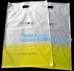 De douane gedrukte fabrikant van het handvat plastic zakken van de matrijzenbesnoeiing 12 x 15 duim lichtgroene promotie kringloopkruidenierswinkel het winkelen bedelaars