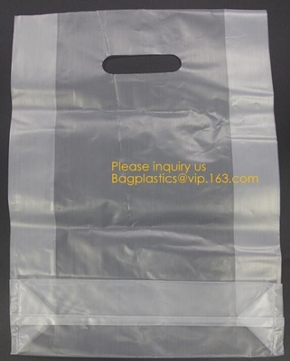 HDPE/LDPE van het het Flardhandvat van de matrijzenbesnoeiing van de de Douane de Plastic Koopwaar Kleinhandelszakken met de Eigen Fabrikant Shopping Bag van Logo Corn starc