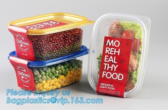 De aangepaste van het de Containervoedsel van Eco Vriendschappelijke 1250ML van het Microgolfgebruik Veilige Luchtdichte Vacuüm Verse Doos, Vers Doosvoedsel Containers/Fr