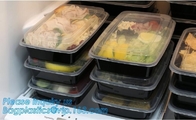 ontruim beschikbare plastic fruitcontainer/de duidelijke doos van de HUISDIERENblaar clamshell voor fruit, biologisch afbreekbaar blaarvoedsel packagin