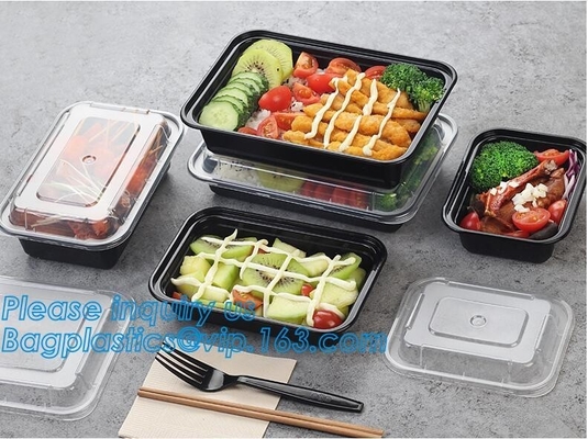 Van de Steekproefbento lunch box biodegradable food van maaltijd Prep Containers Vrije van de de Container Plastic Tarwe bagplastics van Straw Lunch Box