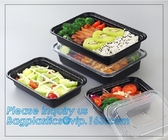 Van de Steekproefbento lunch box biodegradable food van maaltijd Prep Containers Vrije van de de Container Plastic Tarwe bagplastics van Straw Lunch Box