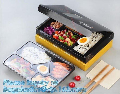 Het snelle voedsel delivFood sorteert de Vlakke Opvouwbare Container van de het Voedselopslag van het Jonge geitjes Plastic Vouwbare Silicone Plastic Bento Lunch Box