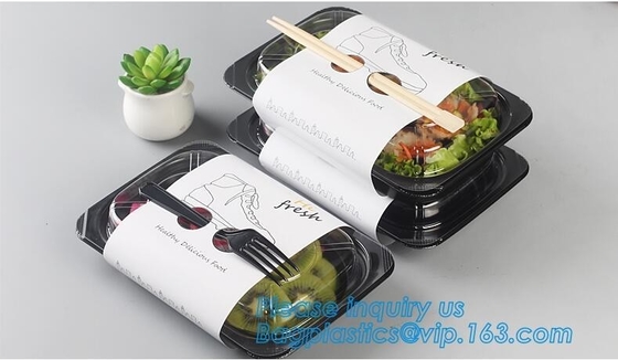 Plastic de lunchdoos 2 van de voedselcontainer compartiment, de dooscontainer van de bentolunch, het Luchtdichte snelle voedsel van de Microgolf Veilige kernachtigere doos