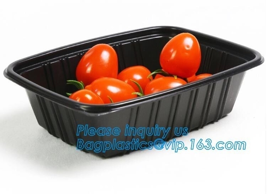OEM en ODM douane plastic 2100ml pp 4 doos van het compartimenten de plastic voedsel, beschikbare voedselcontainer, plastic plaat, plastic Cu