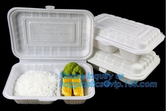 De Container van het compartimentenvoedsel om van het Voedselcontainers van Voedselcontainers het Rechthoekige PAKKET van de Delicatessenwinkelcontainers BAGEASE BAGPLASTICS
