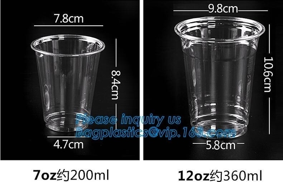 De elegante Vorm die Enige de Muur Plastic Kop drinken van Straw Promotional Cups With Straws, het dubbele plastiek van de muurdouane vormt geen min tot een kom