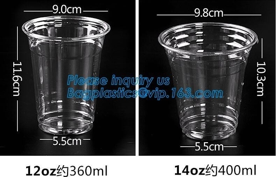 De elegante Vorm die Enige de Muur Plastic Kop drinken van Straw Promotional Cups With Straws, het dubbele plastiek van de muurdouane vormt geen min tot een kom