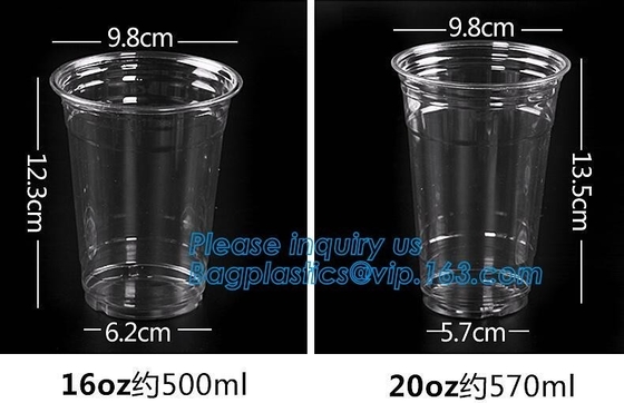 De elegante Vorm die Enige de Muur Plastic Kop drinken van Straw Promotional Cups With Straws, het dubbele plastiek van de muurdouane vormt geen min tot een kom