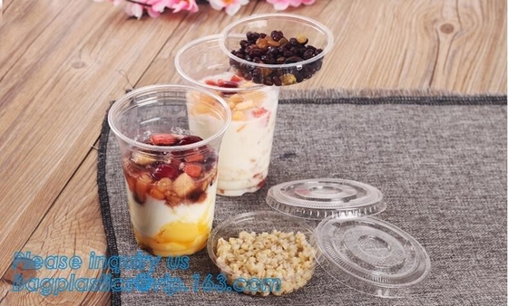 de douane pp vormt de plastic koppen van 22oz700ml met deksels600ml 20oz beschikbare plastic kop tot een kom, Gekleurd Beschikbaar de Kopplastiek van Pp 12oz