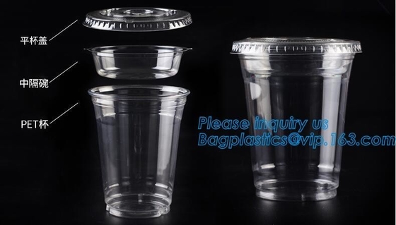 de douane pp vormt de plastic koppen van 22oz700ml met deksels600ml 20oz beschikbare plastic kop tot een kom, Gekleurd Beschikbaar de Kopplastiek van Pp 12oz