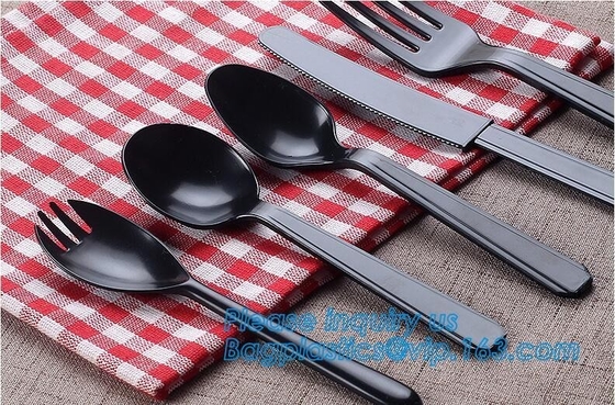 6“ PS de Beschikbare Plastic Reeksen van de Messen Westelijke Cultery van Vorkenlepels in Restaurants en Keukens 48 de roze plastic messenmaker van PCs