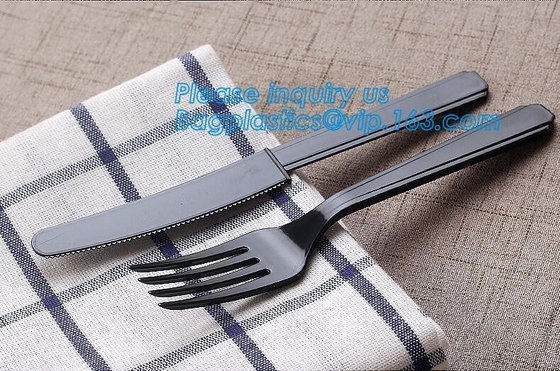 6“ PS de Beschikbare Plastic Reeksen van de Messen Westelijke Cultery van Vorkenlepels in Restaurants en Keukens 48 de roze plastic messenmaker van PCs
