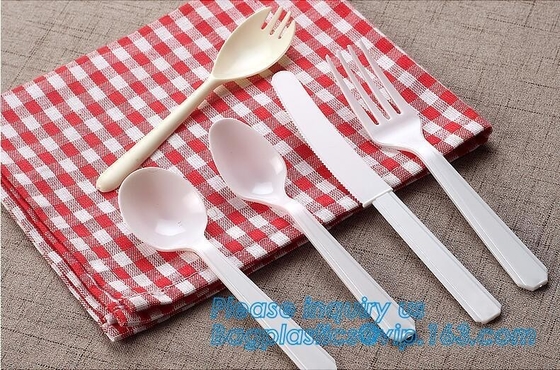 6“ PS de Beschikbare Plastic Reeksen van de Messen Westelijke Cultery van Vorkenlepels in Restaurants en Keukens 48 de roze plastic messenmaker van PCs