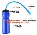 Vrije TPU Plastic Opvouwbare Vouwbare Zachte de Flessporten die van 500ml BPA de Fles van het Fietswater met Stro in werking stellen