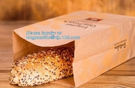 Mooie van het de rangpakket van het drukvoedsel het Document van het brood meeneem Bruine Kraftpapier Zak voor het voedselrang van de bakkerij kleinhandels, Beste kwaliteit cust