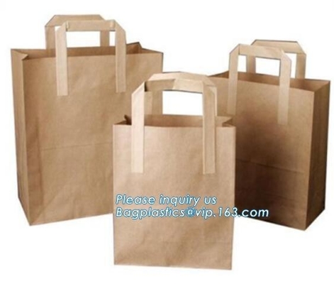 kraftpapier-document het broodvoedsel van broodbaguette verpakkingszak, Superieure Kwaliteitsdouane Logo Paper Bags, Verpakkings van brooddocument Zakken