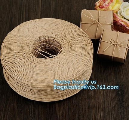 2mm het natuurlijke koord van de jute mossing streng, Decoratieve met de hand gemaakte draaidocument de jutekabel van het koordkoord voor document die diy packi bewerken