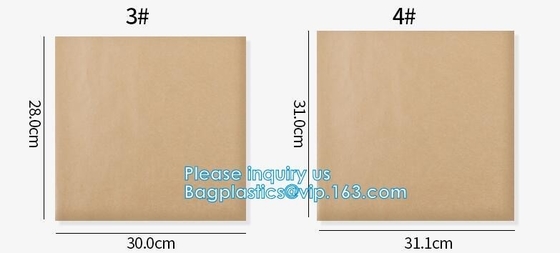 het vetvrije/verpakkende document van kraftpapier, verpakkend bruin kraftpapier-document Hoogwaardig Vetvrij document, hamburgeromslag bruin kraftpapier greasep