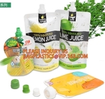 Opnieuw te gebruiken Tribune op de Plastic Zak van Juice Drink Packaging Spout Pouch van het Douane Vloeibaar Fruit/Juice Doypack With Spout Cap PACKA