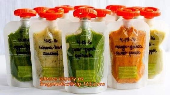 Luxeoem van de het VOEDSELopslag van de Ontwerpeco het Rekupereerbare BABY van de het Spuitenzak van de de Zakdrank Water Juice Drink, steenlippenstift verpakking