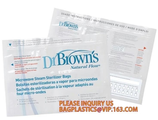 De sterilisatorzak van de Mircowavestoom, sterilisatorzak, bolsitasesterilizadoras een dampparagraaf microondas sachets DE sterilisation
