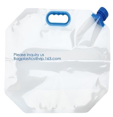 van de het Waterfles van 5L BPA Vrije Opvouwbare Vouwbare plastic het Waterzak voor Promotie/het Kamperen/het Beklimmen/Picnic/BARBECUE-bageasepak