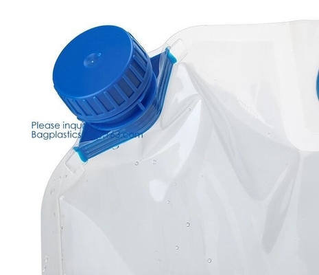van de het Waterfles van 5L BPA Vrije Opvouwbare Vouwbare plastic het Waterzak voor Promotie/het Kamperen/het Beklimmen/Picnic/BARBECUE-bageasepak
