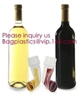 De vouwbare zak van de de wijnfles van de wijnzak draagbare opnieuw te gebruiken plastic, de douane verpakkende zak van pvc van de wijnfles, wodka, wijn, geest