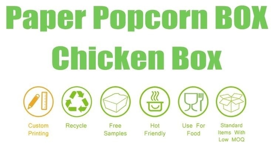 POPCORNdocument HET VAKJE, POPCORNkop, KIPPENvakje, DOUANE HET BRANDMERKEN, 24OZ, 32OZ, 46OZ, NEEMT PAKKET, KRAFTPAPIER-DOCUMENT KOP, DEKSEL, PAC