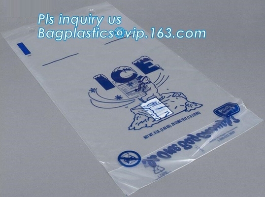 Het PAKzakken van ijs van ECO VRIENDSCHAPPELIJKE, de GROENE VERPAKKING van ECO, BIOijs-ZAK, beschikbare drawstring hoogste glashelder ijs plastic zak,