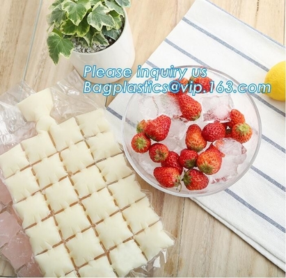 Het beschikbare Ijsblokje Tray Mold Water Injection Cocktail maakt Ijszak, zelfdichtend plastic beschikbaar wijnbier koeler F