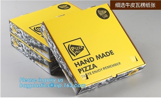 Hoog - kwaliteits snel voedsel doos van de verpakkings de dozen gepersonaliseerde pizza, bulk rechthoekige pizzadozen, het Karton Pi van Kraftpapier van de Voedselrang