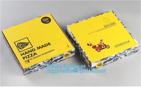 het de goedkope Groothandel van Pizzadozen/de Doos van de Douanepizza/van de Pizzadoos Ontwerp, voedsel verpakking plooide in het groot bagease van pizzadozen