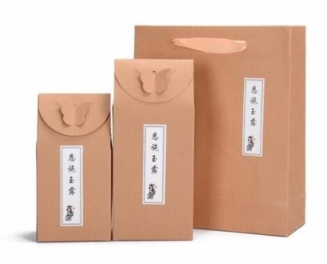 Drukte de in het groot douane van China de kringloop vierkante het document van kraftpapier van de bodemzak koffie/zak van het theepakket met vriendschappelijke waardeeco