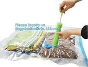 vastzettend met zuigklep, zuigt de Vacuümzakkenopslag voor Kleren met Pomp, samengeperste zakken, bagplastics, bagease