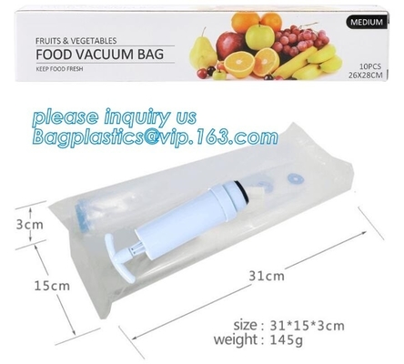 Grote 11“ x 50 van de het Voedselspaarder van de ' Commerciële Rang de Vacuümverzegelaar Zakken van het de Opslagbroodje, Vacuümzak verpakkende snack/plastic voedselgra
