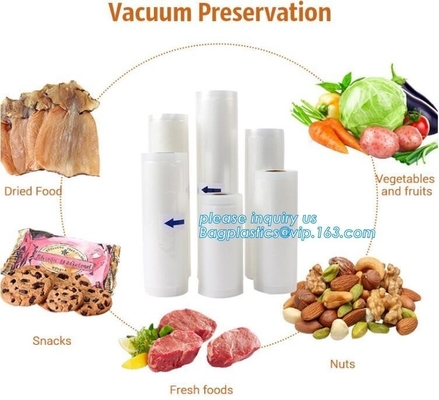 Grote 11“ x 50 van de het Voedselspaarder van de ' Commerciële Rang de Vacuümverzegelaar Zakken van het de Opslagbroodje, Vacuümzak verpakkende snack/plastic voedselgra