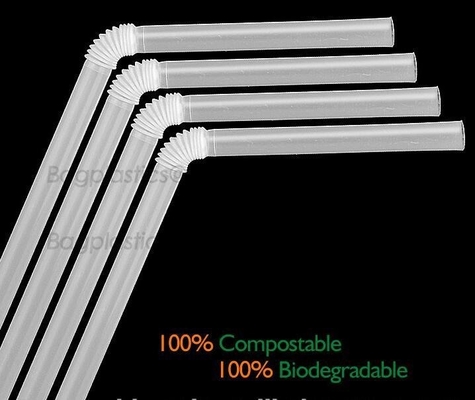 Het beschikbare Document Stro Zuivere witte het Drinken stro van de Stropartij, plastic het drinken van PLA stro