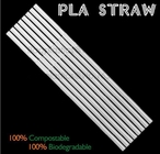 Milieuvriendelijk stro voor het drinken gebruik, het composteerbare stro die van 100%, PLA het drinken stro vouwen