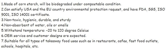 van de het Voedselcontainer van maïszetmeeleco Groene 16oz het Suikerriet Biologisch afbreekbare Vierkante Beschikbare Document van de Saladedienblad/Kom bagplastics, pa