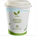 Vormt het kleuren Plastic Deksel voor Pla-het Document van de Koffieyoghurt Kop, het Beschikbare 90mm SGS deksel van het testrapport CPLA voor koffie bageasepak tot een kom