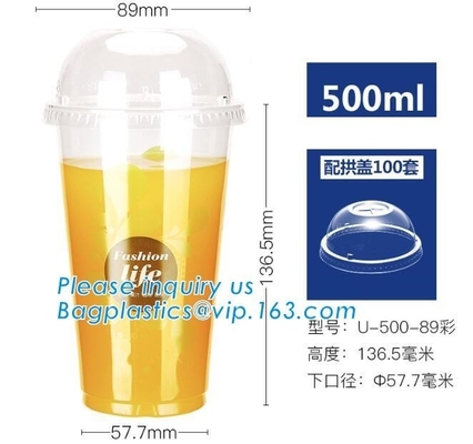 100 biologisch afbreekbaar en composteerbaar PLA kopdeksel voor koffiekop, Heet de Drankdocument van Douanelogo printed disposable double wall