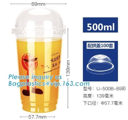 100 biologisch afbreekbaar en composteerbaar PLA kopdeksel voor koffiekop, Heet de Drankdocument van Douanelogo printed disposable double wall