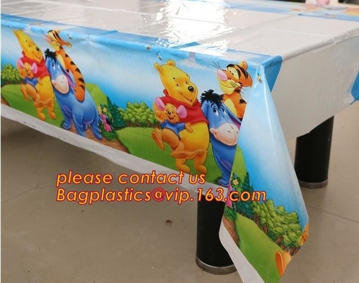 Van de de jonge geitjesverjaardag van Hello Kitty Party Supplies Plastic Tablecloth de Douche van de de Decoratiebaby voor Jonge geitjesmeisjes, het spiderman thema van 1pcs