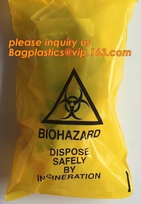 biologisch afbreekbare biohazardzak, biohazard klinische afvalzak, Medische van de Voeringsbiohazard van de Afvalbak het Afvalvuilniszakken voor Hosp