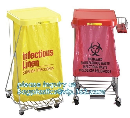 Het op zwaar werk berekende Grote Gele Medische Ziekenhuis van Afvalbiohazard, Medische Biohazard-Autoclaafzakken, Biologisch en Medisch, pac
