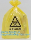 Medische Biohazard-Afvalzakken voor Hosptial, PE Vlakke beschikbare biohazardvuilniszak/afvalzak/vuilniszak, bagplastics